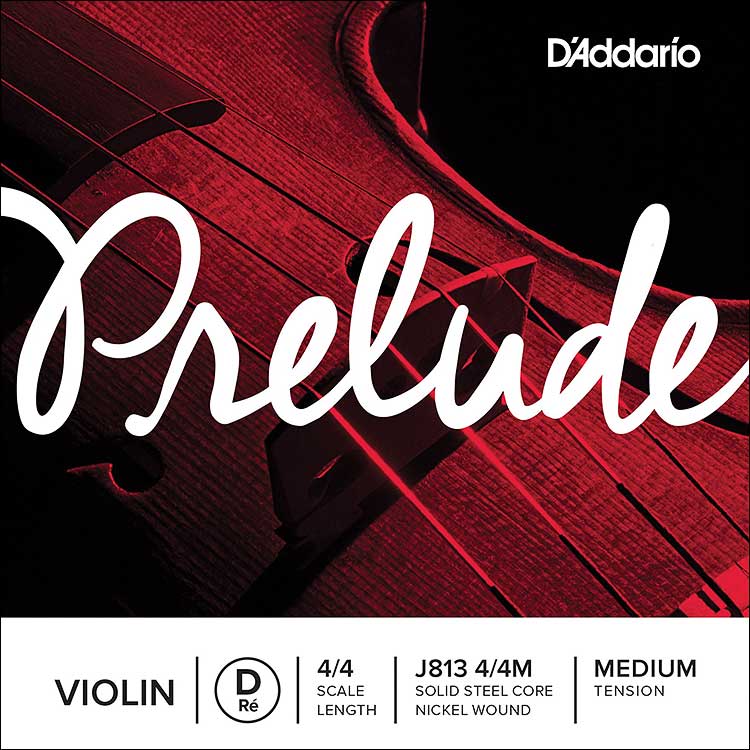 Prelude 4/4 Violin D String - nickel/steel: medium