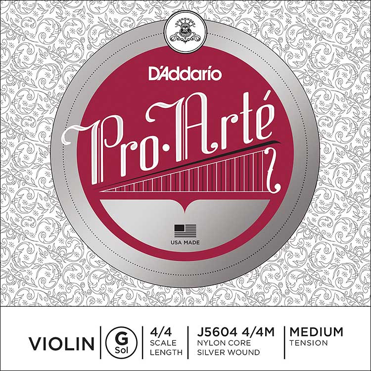 Pro-Arte Violin G String - silver/nylon: Medium