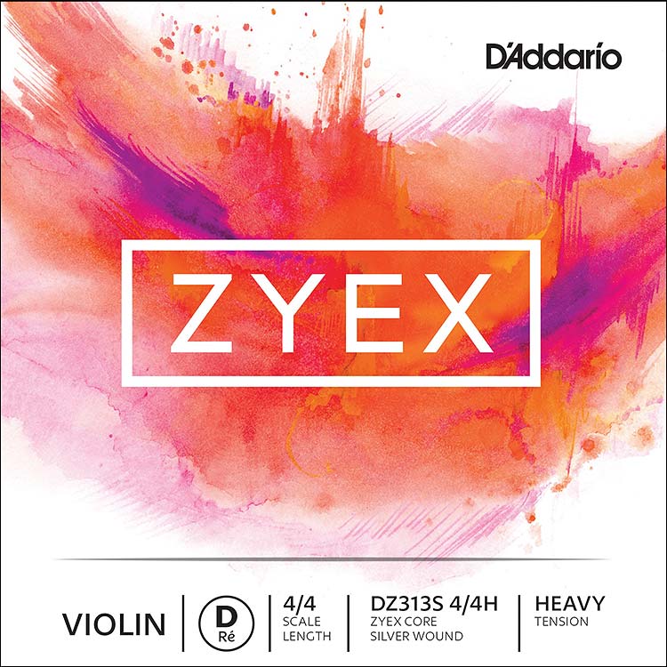 Zyex Violin D String - silver wound: Heavy