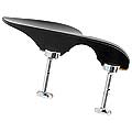 Guarneri Ebony Chinrest for Viola with Hill Bracket