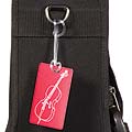 Cello Red Case Name Tag