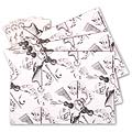 Gift Wrap, White Instrument, pack of 3 sheets and 3 tags
