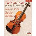 Two Octave Scales and Bowings, score ; Susan Brown (Tempo Press)