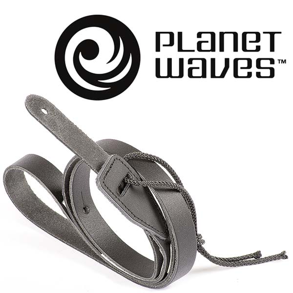 Planet Waves Classic Leather Mandolin Strap - Black