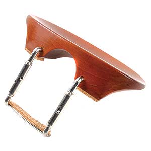 Flat Flesch Boxwood Chinrest for Viola with Standard Bracket