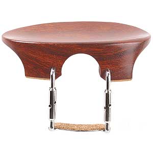 Flat Flesch Rosewood Chinrest for Viola with Standard Bracket