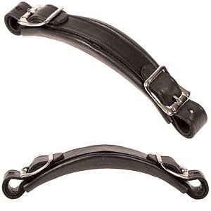 Case handle, black (perpendicular mounted rings/posts)