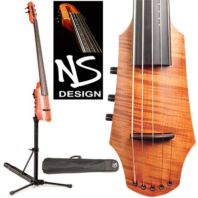 NS Design CR-5 Electric 5-String Cello, Light Maple