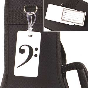 Bass Clef Case Name Tag