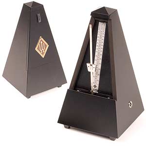 Wittner Traditional Metronome: Black, matte finish