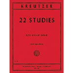 22 Studies for Cello; Kreutzer (Int)