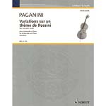 Variations on One String, from Rossini's 'Moses', cello; Nicolo Paganini (Schott)