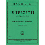 15 Three-Part Inventions S. 789-801, 2 violins and cello; Johann Sebastian Bach (International)