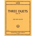 Three Duets, opus 36 for two cellos; Sebastian Lee (International)