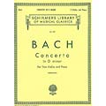 Double Concerto in D Minor, BWV 1043, 2 violins and piano; Johann Sebastian Bach (Schirmer)