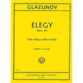 Elegie in G Minor, op. 44 for viola and piano; Alexander Glazunov (International Music)