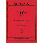 Elegie in G Minor, op. 44 for viola and piano; Alexander Glazunov (International Music)