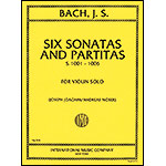 Six Sonatas & Partitas, for violin; Johann Sebastian Bach (International)