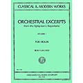 Orchestral Excerpts for Violin, Volume 2; Josef Gingold (International Music)