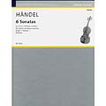 Six Sonatas, Volume 1, for violin and continuo; George Frederic Handel (Schott)