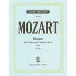 Concerto No. 4 in D Major, K.218, for violin and piano; Wolfgang Amadeus Mozart (Breitkopf & Hartel)