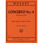 Concerto No. 4 in D Major, K.218, for violin and piano; Wolfgang Amadeus Mozart (International)
