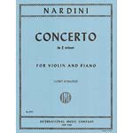 Concerto in E Minor, for violin and piano (Gingold); Pietro Nardini (International)