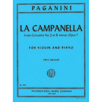 La Campanella, from Concerto No. 2  Op. 7, for violin and piano (Kreisler); Nicolo Paganini (International)