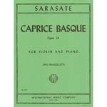 Caprice Basque, Op. 24, violin; Pablo de Sarasate (International)