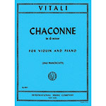 Chaconne in G Minor, for violin and piano; Tomaso Antonio Vitali (International)