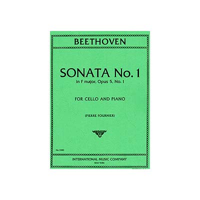 Sonata No.1 in F Major, op. 5, no. 1, for piano and cello; Ludwig van Beethoven (International)