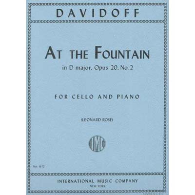 At the Fountain, D Major, Op. 20, No. 2; Davidov (International)