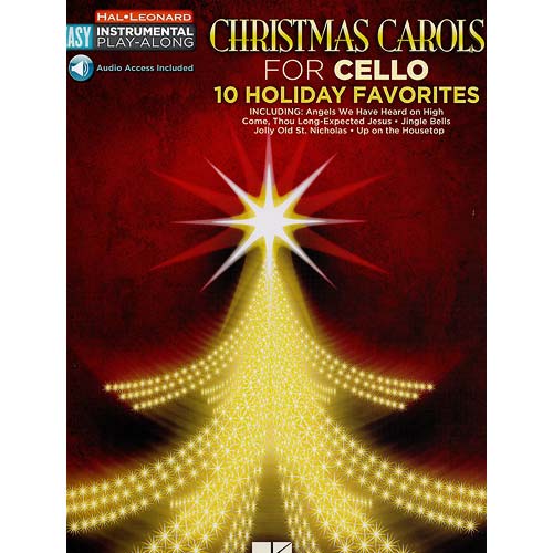 Christmas Carols for cello, 10 Holiday Favorites (Hal Leonard)