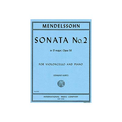 Sonata no. 2 in D Maj., op. 58; Mendelssohn (Int)