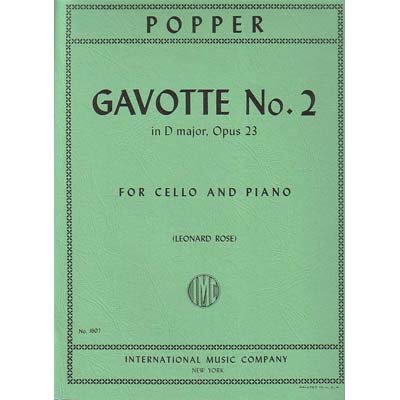 Gavotte no.2 in D Major,cello (Rose); David Popper (Int)