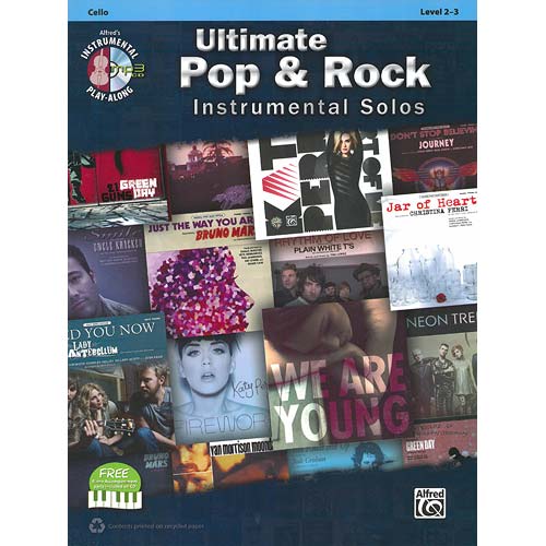 Ultimate Pop & Rock Instrumental Solos for cello, book with CD (Alfred Publishing)