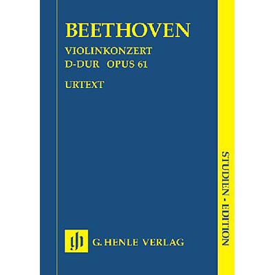 Concerto in D Major, op. 61, study score; Ludwig van Beethoven (G. Henle Verllag)