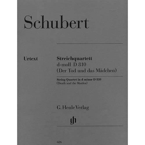String Quartet No. 14 in D Minor, D.810, 'Death and the Maiden' (parts) (urtext); Franz Schubert