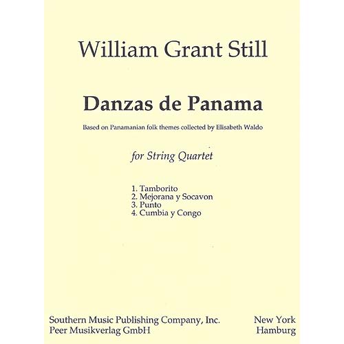 Danzas de Panama for string quartet (score); William Grant Still (Peer Music)
