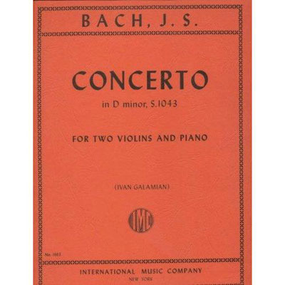 Double Concerto in D Minor, BWV 1043, 2 violins and piano (Galamian); Johann Sebastian Bach (International)