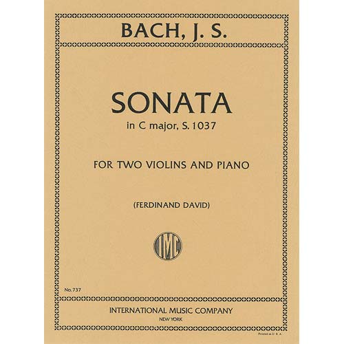 Trio Sonata in C Major, S. 1037, 2 violins and piano; Johann Sebastian Bach (International)