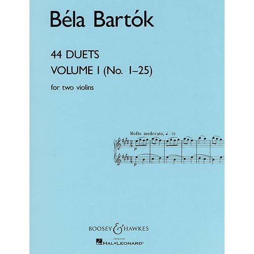 44 Duets, volume 1, violins; Bela Bartok (Boosey & Hawkes)