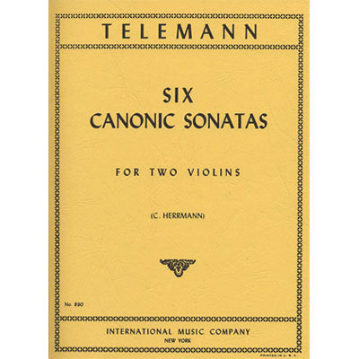 Six Canonic Sonatas, 2 violins; Telemann (International)