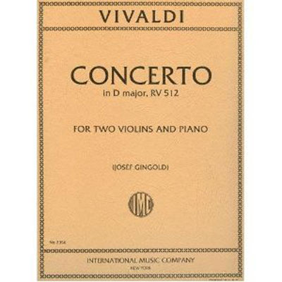 Concerto in D Major, RV 513, for 2 Violins; Vivaldi (International)