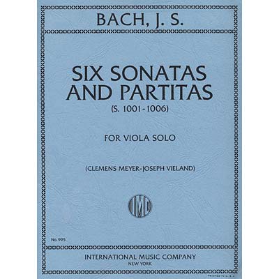 Six Sonatas and Partitas BWV 1001-06 viola: Johann Sebastian Bach (International)