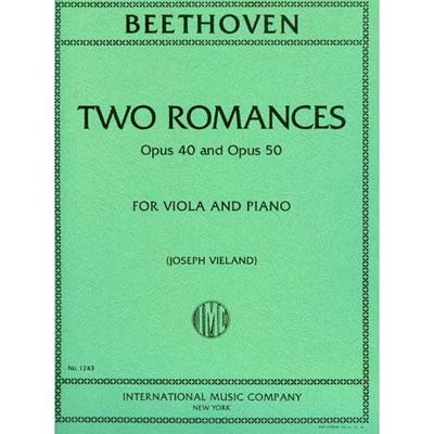 Two Romances, op. 40 and op. 50, viola and piano; Ludwig van Beethoven (International)