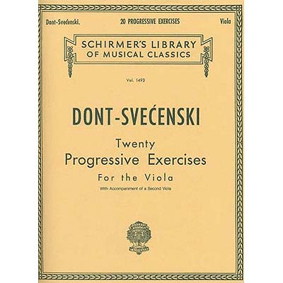 Twenty Progressive Exercises, op. 38, viola; Dont (Sch