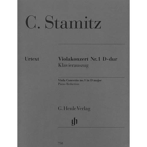 Concerto in D Major, no.1, viola and piano (urtext; Carl Stamitz (G. Henle Verlag)