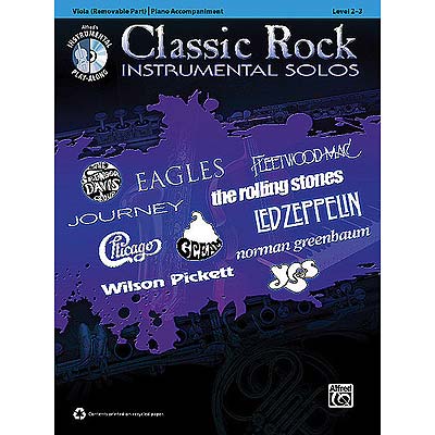 Classic Rock Instrumental Solos, viola, book/CD; Various (Alf)