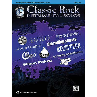 Classic Rock Instrumental Solos, viola, book/CD; Various (Alf)